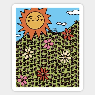 Flower Field Sticker